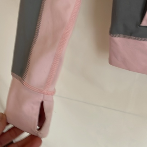Nordstrom Zella Girl athletic jacket in gray and pink, size large, 10/12 EUC - Picture 8 of 8
